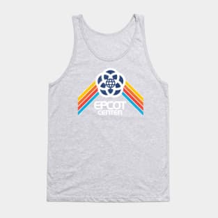 Retro EPCOT inspired distressed logo by Kelly Design Company Tank Top